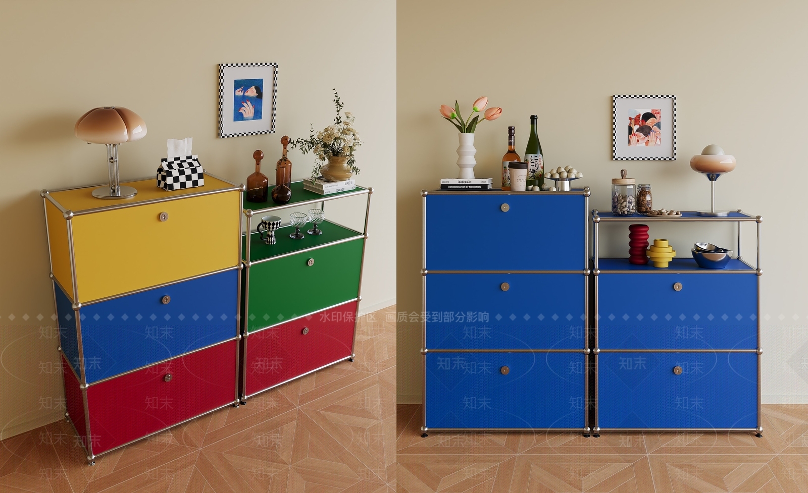 现代玄关柜3D模型下载【ID:1189041925】