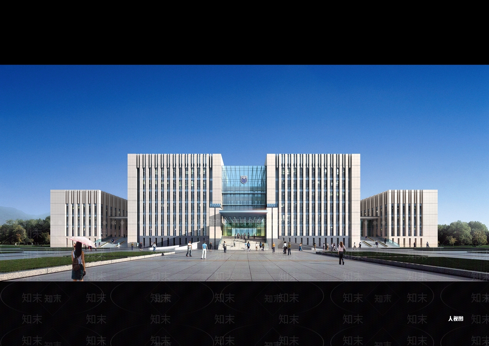 现代学校建筑SU模型下载【ID:1189042719】