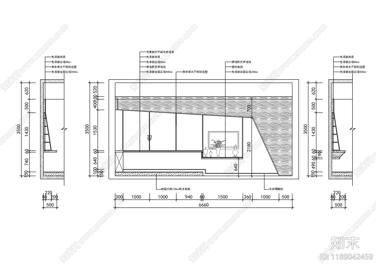 现代学校cad施工图下载【ID:1189042459】