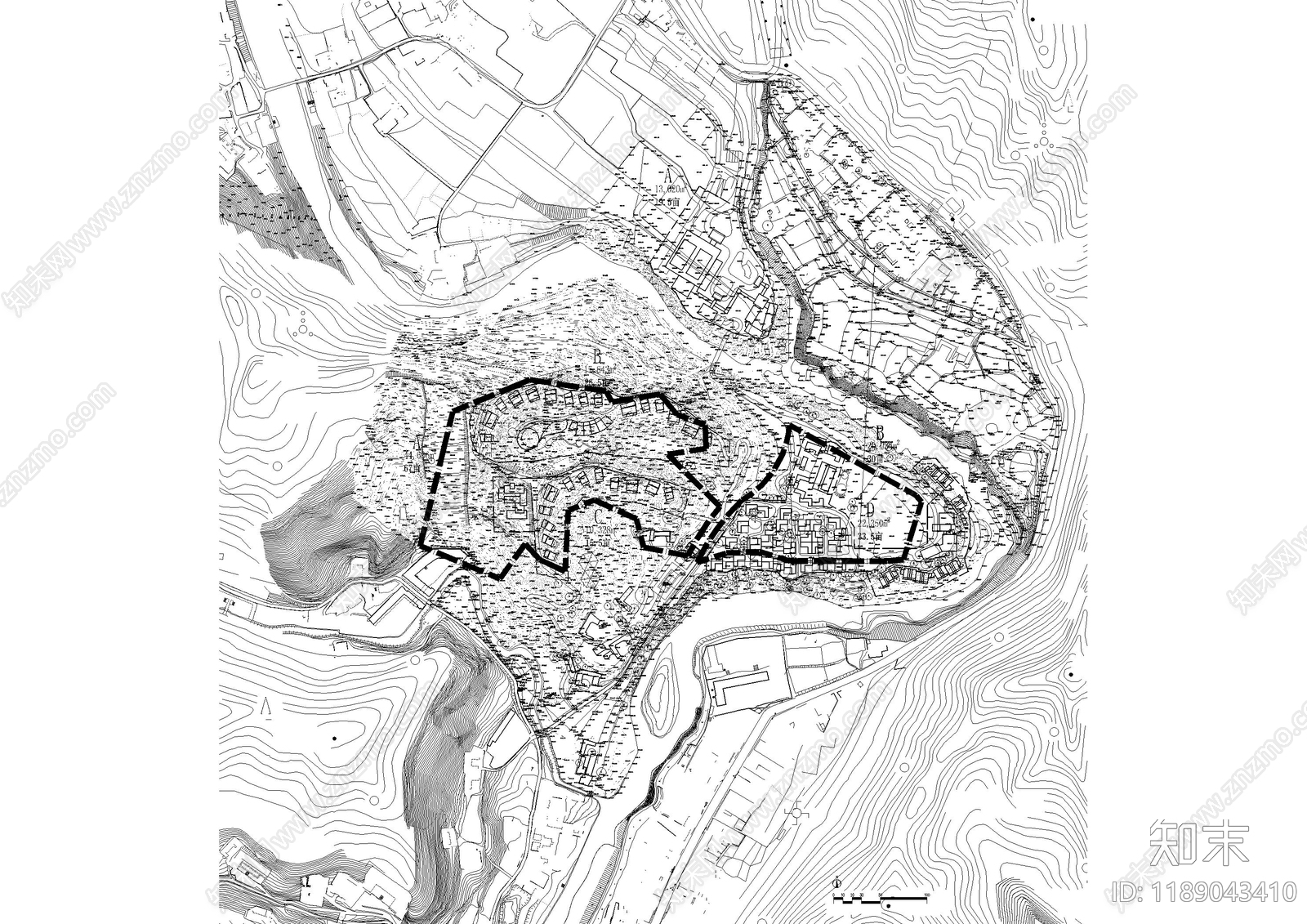 规划平面图施工图下载【ID:1189043410】
