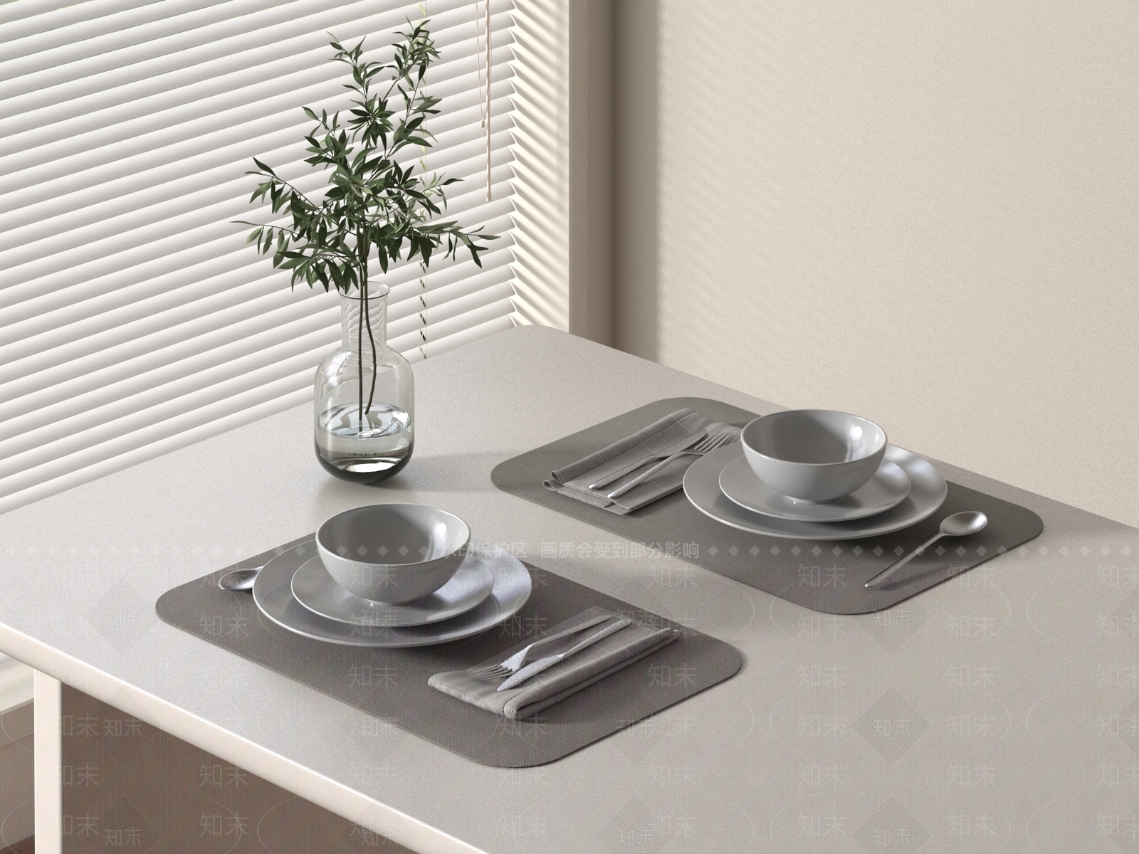 餐具3D模型下载【ID:1189043535】