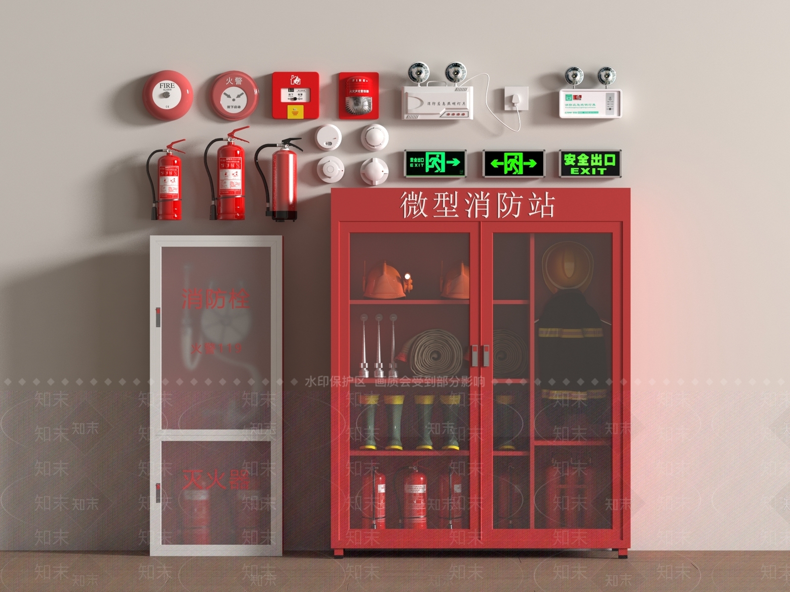 公用器材3D模型下载【ID:1189043701】
