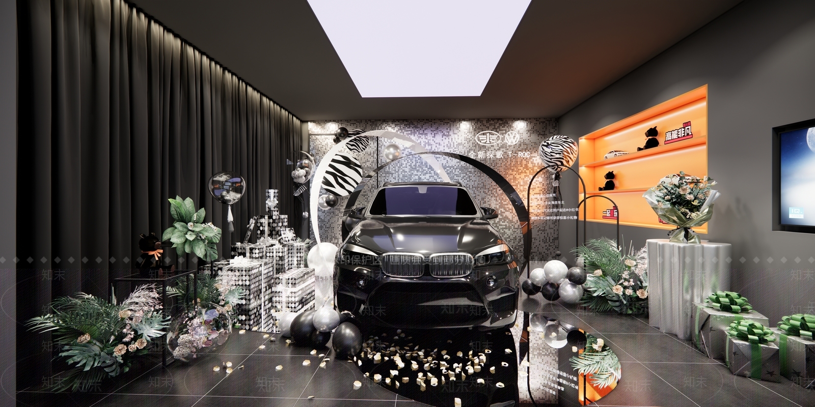 现代汽车4S店SU模型下载【ID:1189047410】