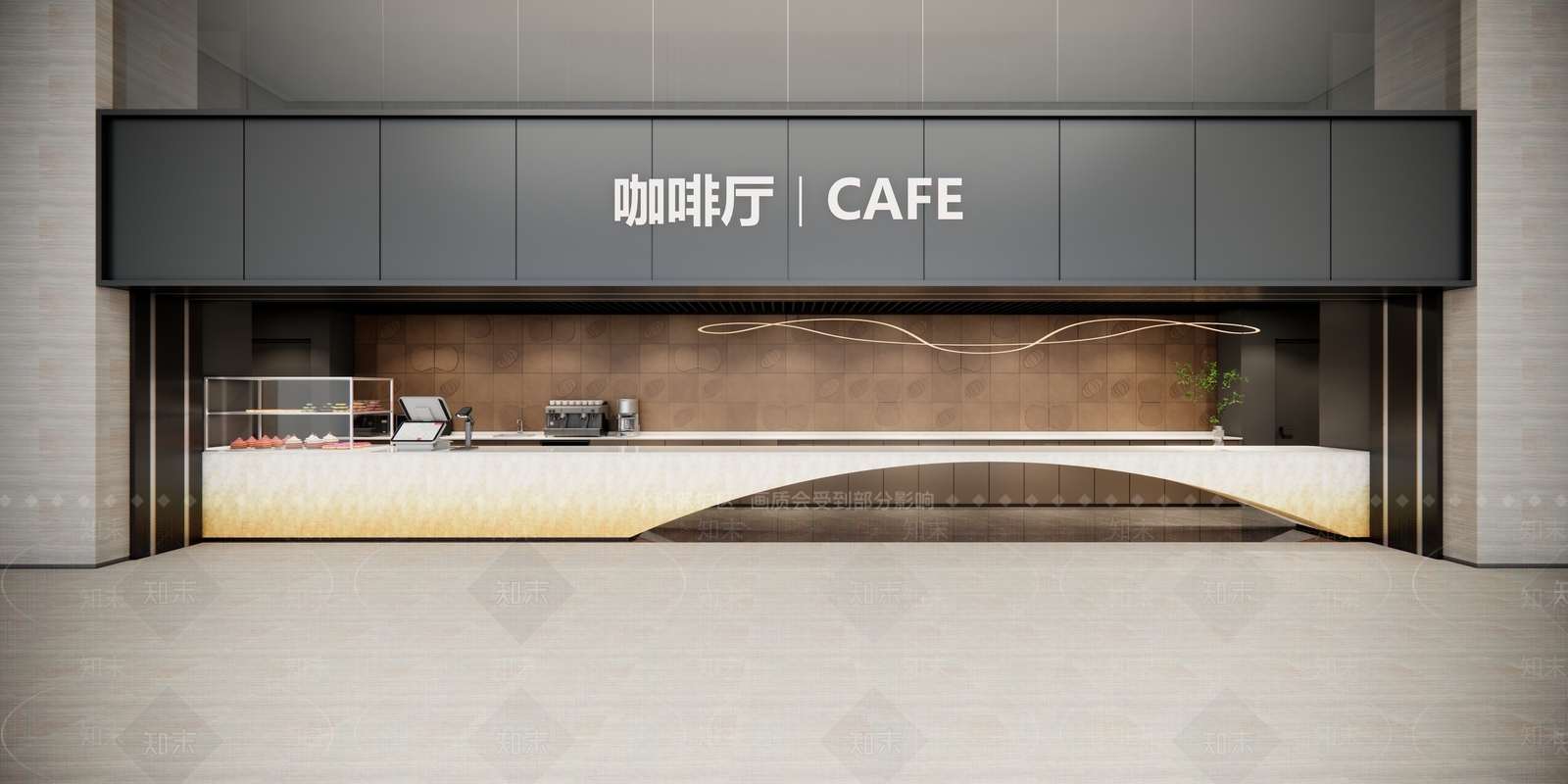 现代咖啡厅SU模型下载【ID:1189053397】