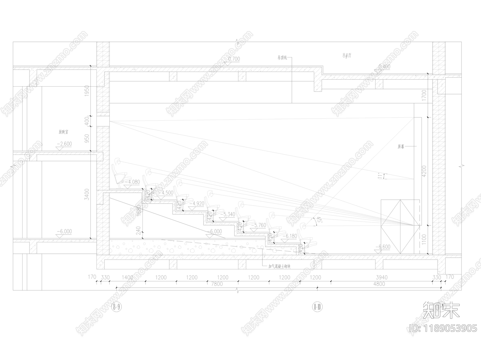 现代其他公共建筑cad施工图下载【ID:1189053905】
