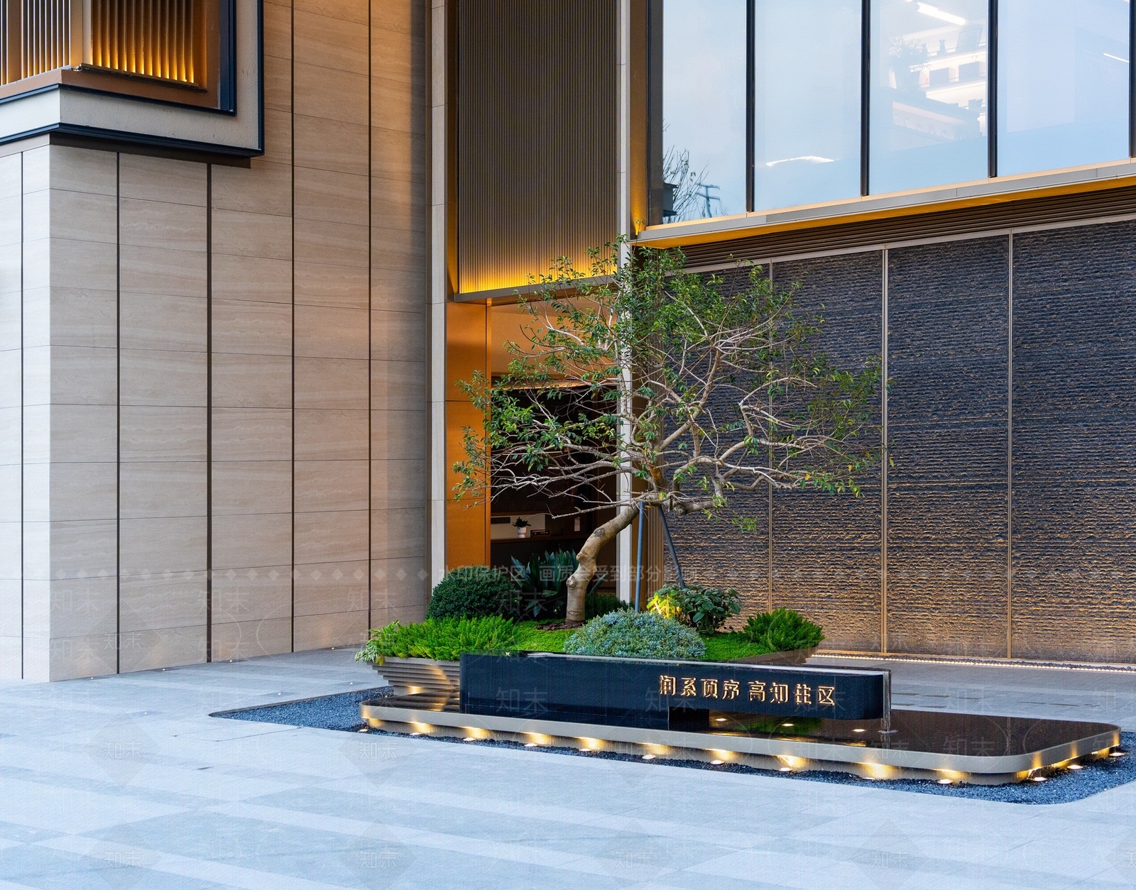 现代新中式水景SU模型下载【ID:1189056739】