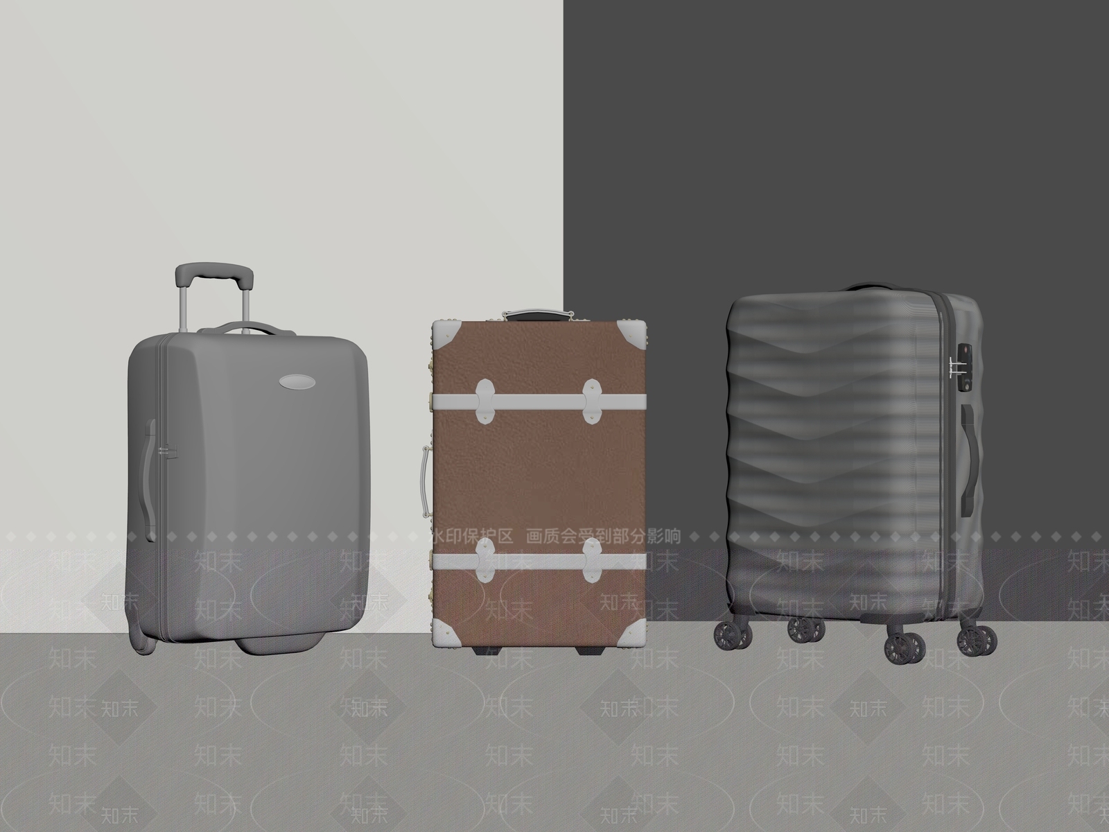 行李箱SU模型下载【ID:1189058113】