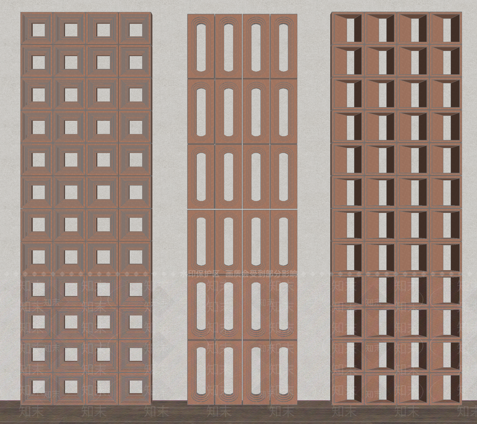 现代隔断SU模型下载【ID:1189061025】