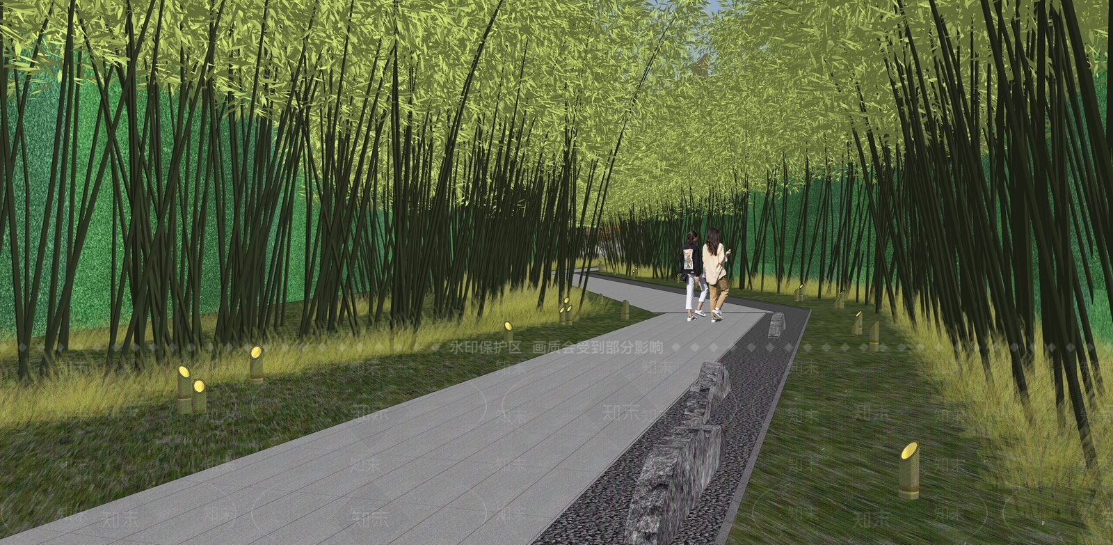 新中式小区景观SU模型下载【ID:1189062749】