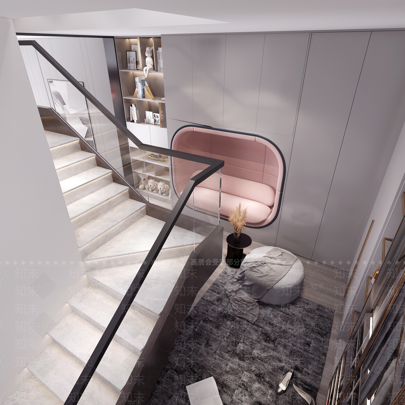 现代简约衣帽间3D模型下载【ID:1189063923】