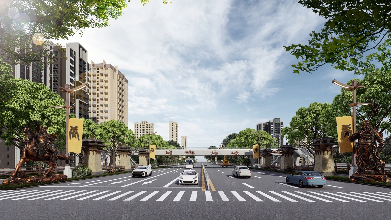 中式雕塑小品SU模型下载【ID:1189068303】