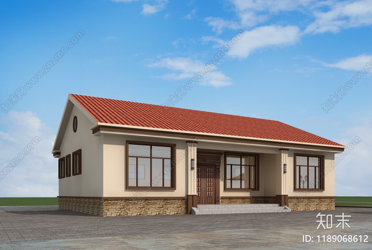 欧式简欧别墅建筑施工图下载【ID:1189068612】