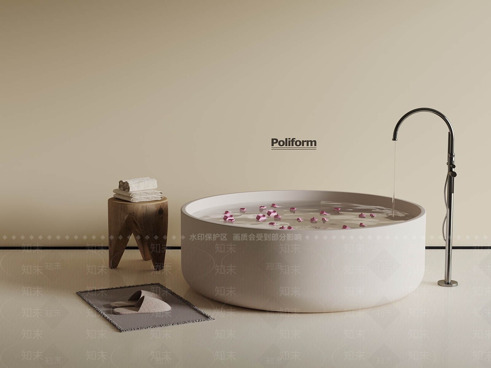 浴缸3D模型下载【ID:1189075058】