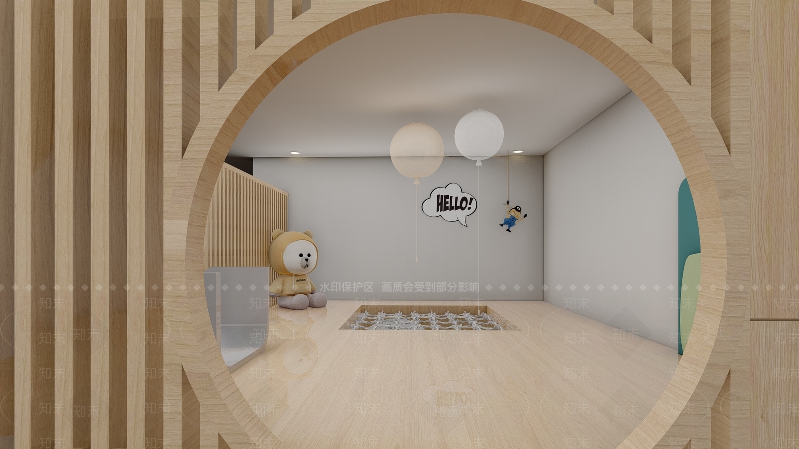 现代儿童玩具房SU模型下载【ID:1189076299】