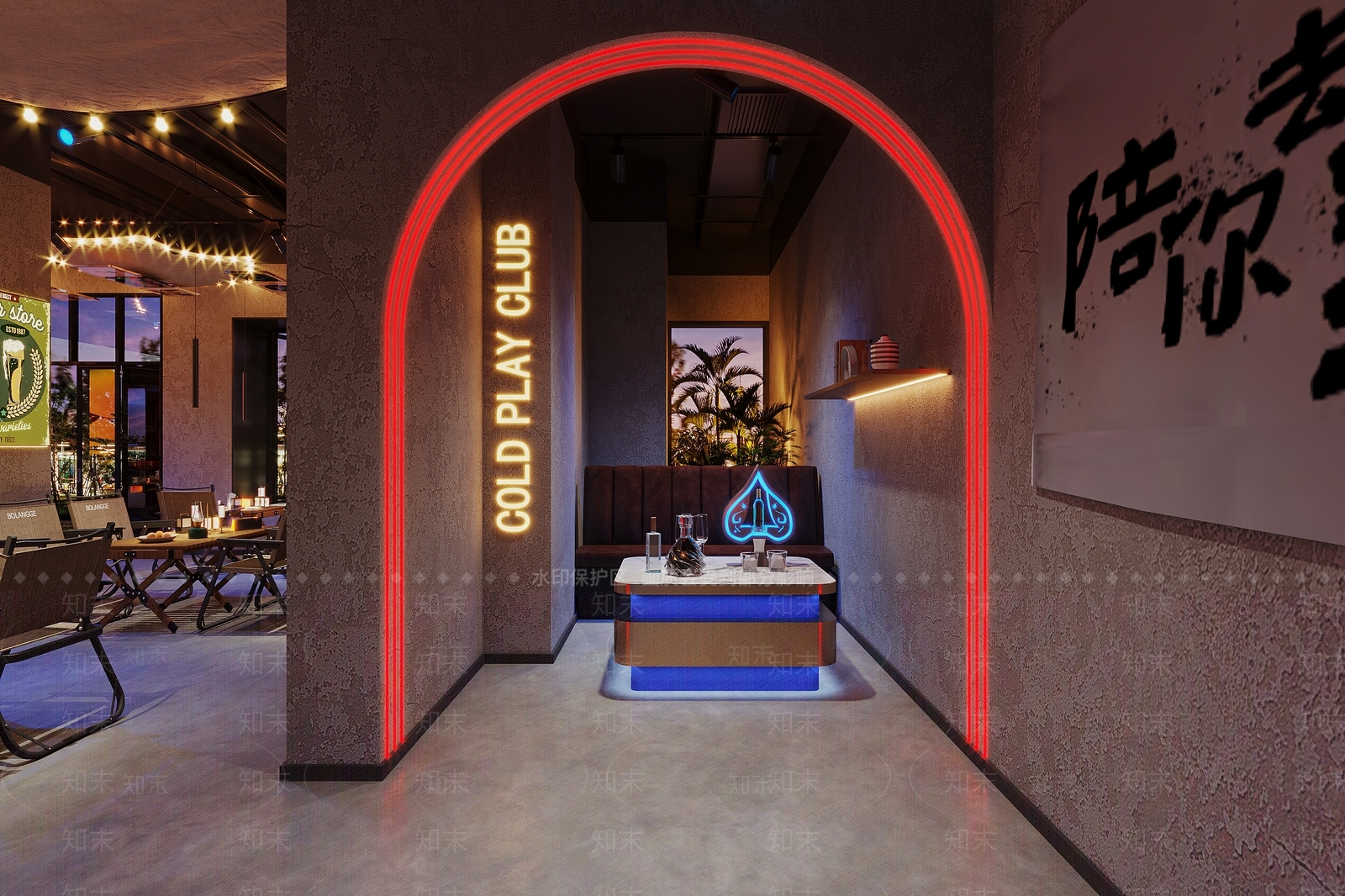 现代其他餐饮空间3D模型下载【ID:1189074334】