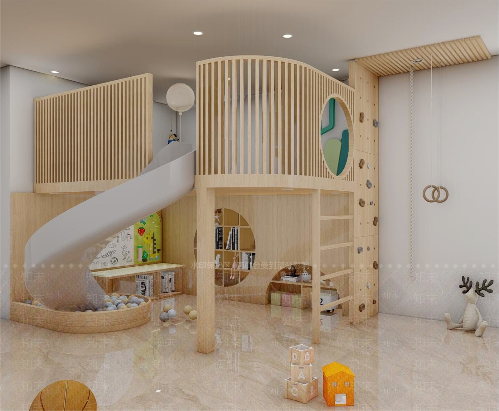 现代儿童玩具房SU模型下载【ID:1189076299】