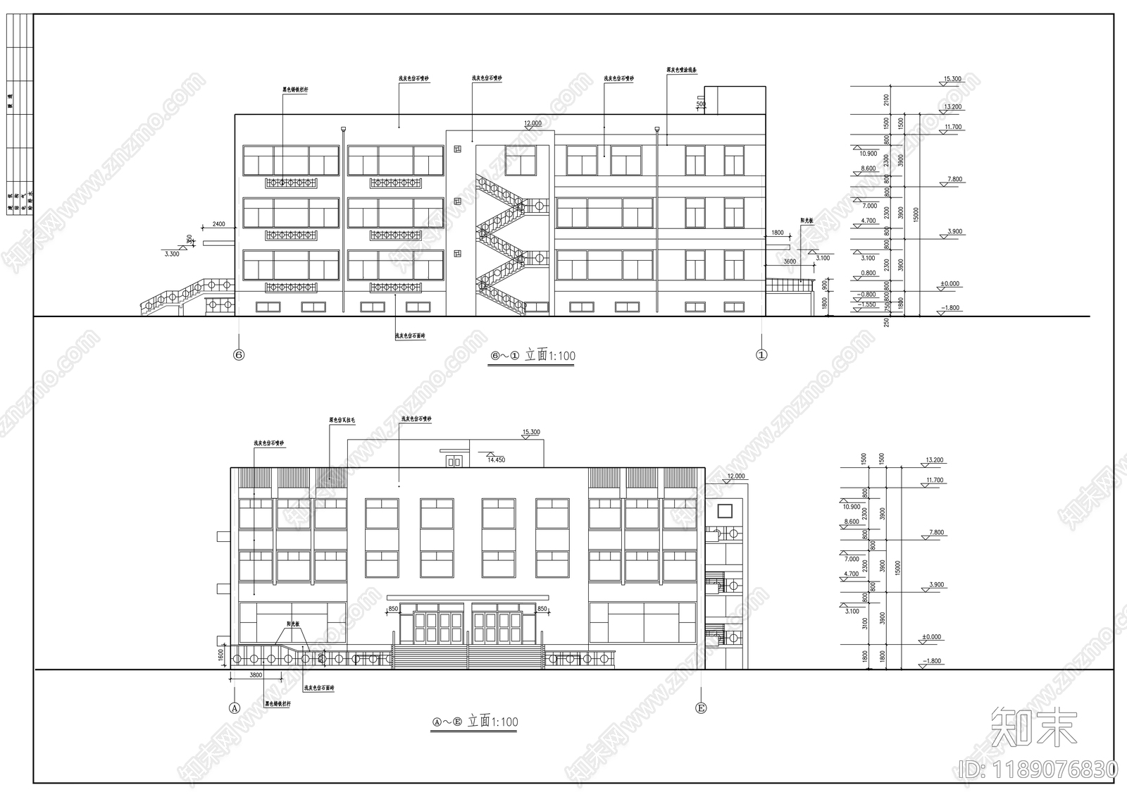现代其他公共建筑cad施工图下载【ID:1189076830】