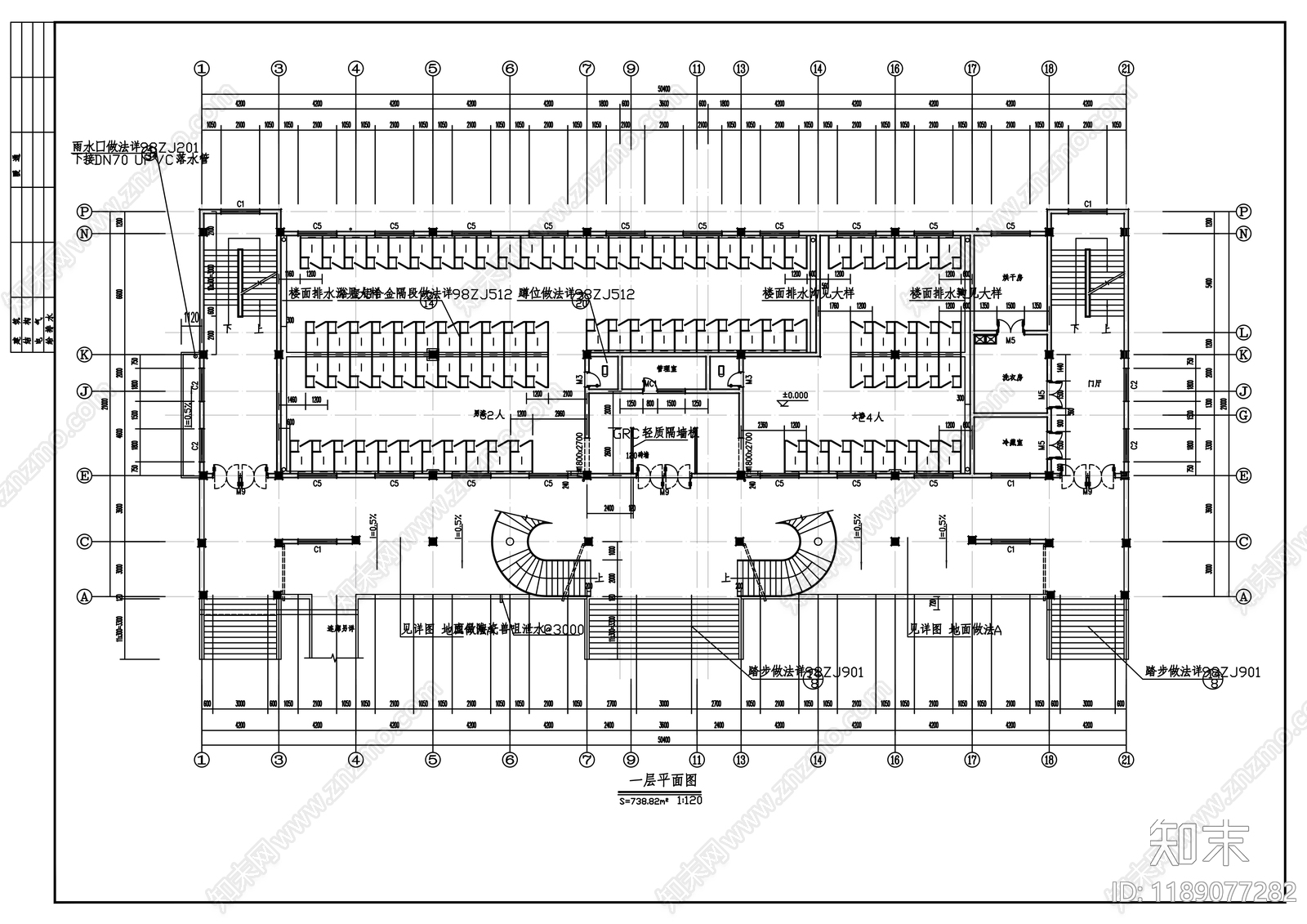 现代其他公共建筑cad施工图下载【ID:1189077282】
