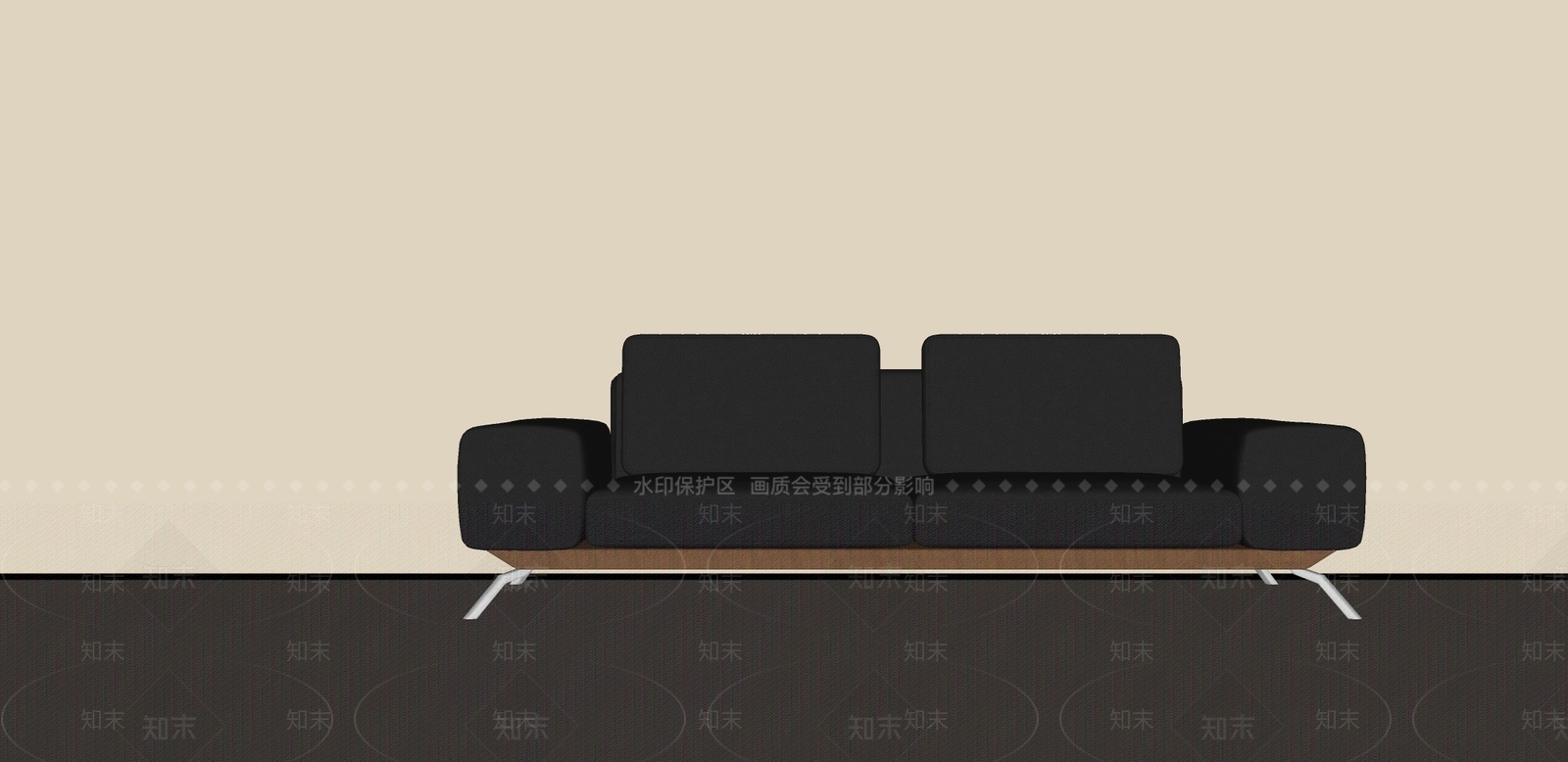 中古侘寂多人沙发SU模型下载【ID:1189078662】