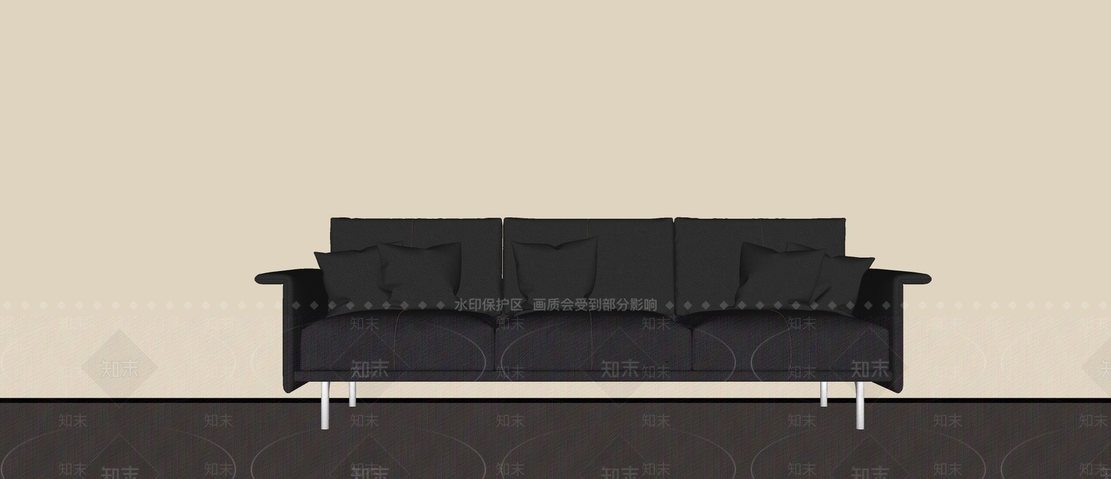 中古侘寂多人沙发SU模型下载【ID:1189078869】
