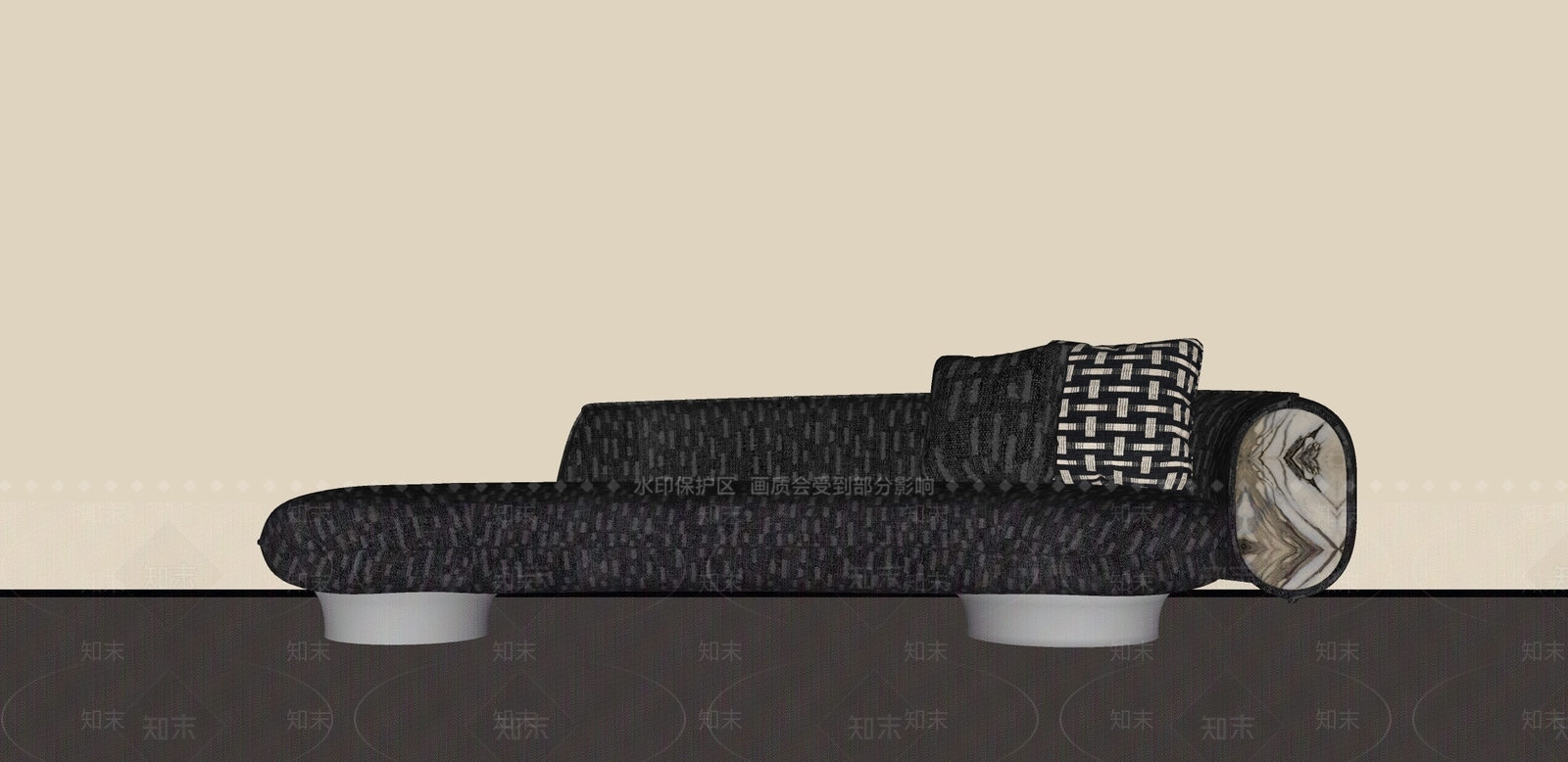 中古侘寂多人沙发SU模型下载【ID:1189079455】