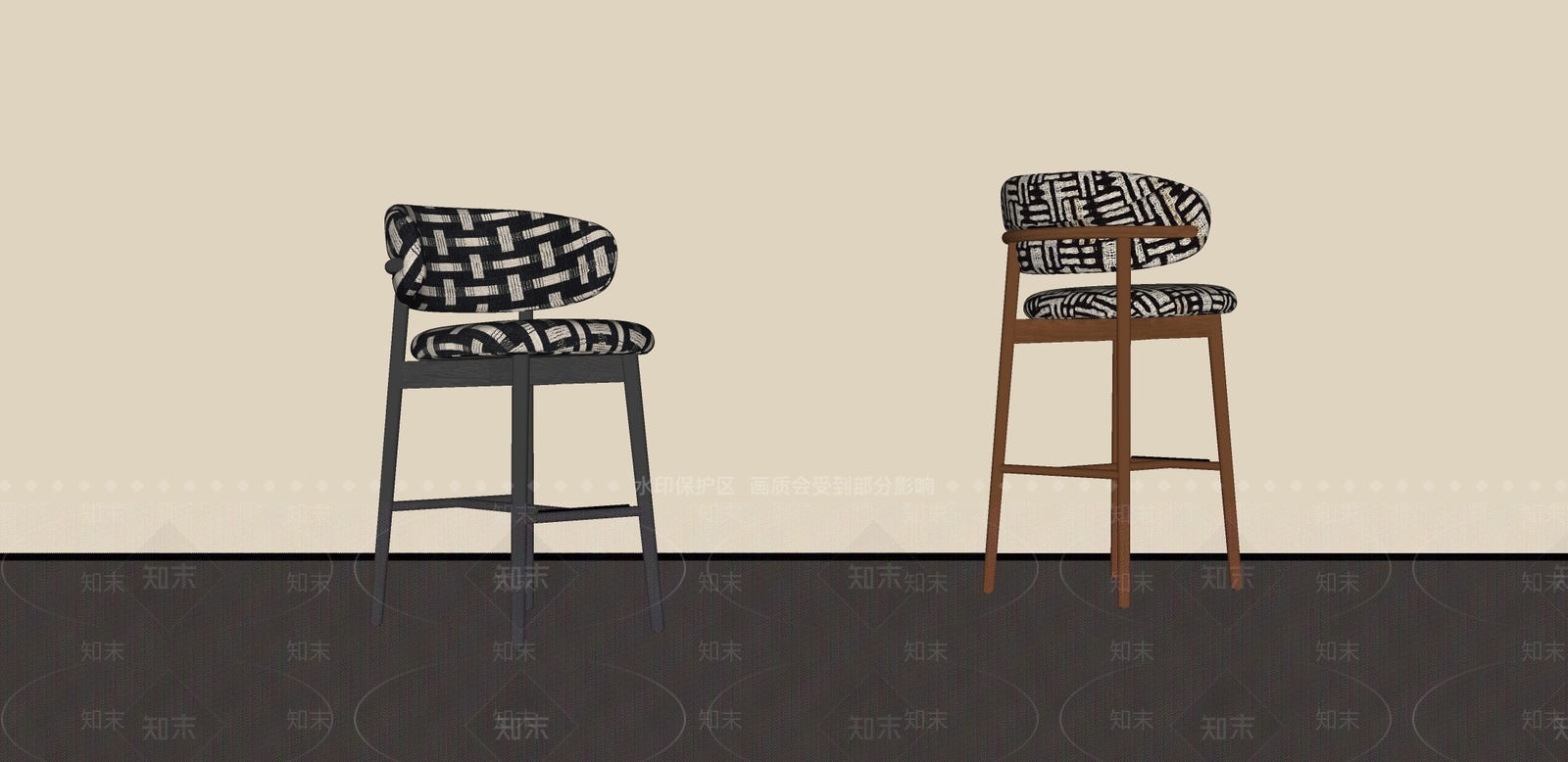 中古侘寂吧椅SU模型下载【ID:1189081087】