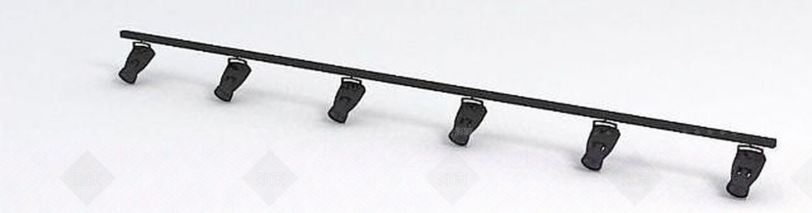 现代轨道筒灯射灯3D模型下载【ID:1189081929】