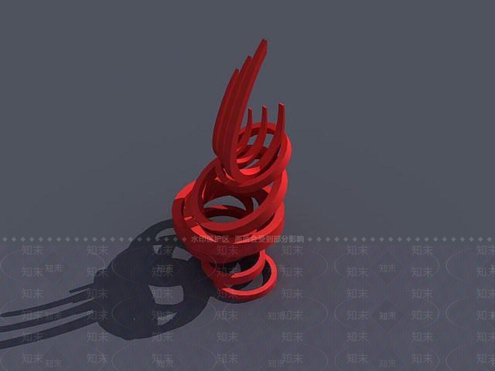 现代雕塑3D模型下载【ID:1189082400】