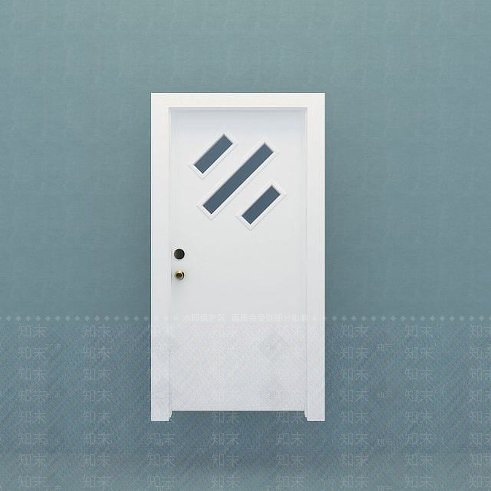 现代卫生间门3D模型下载【ID:1189082854】