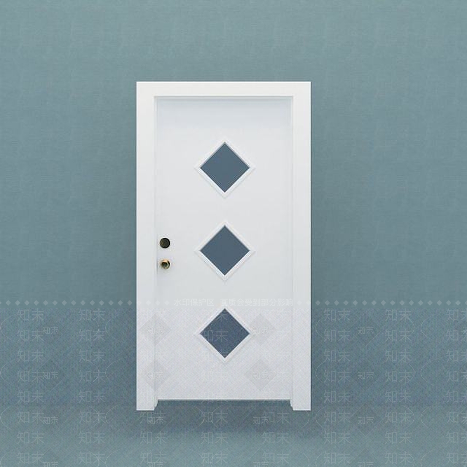 现代卫生间门3D模型下载【ID:1189082930】