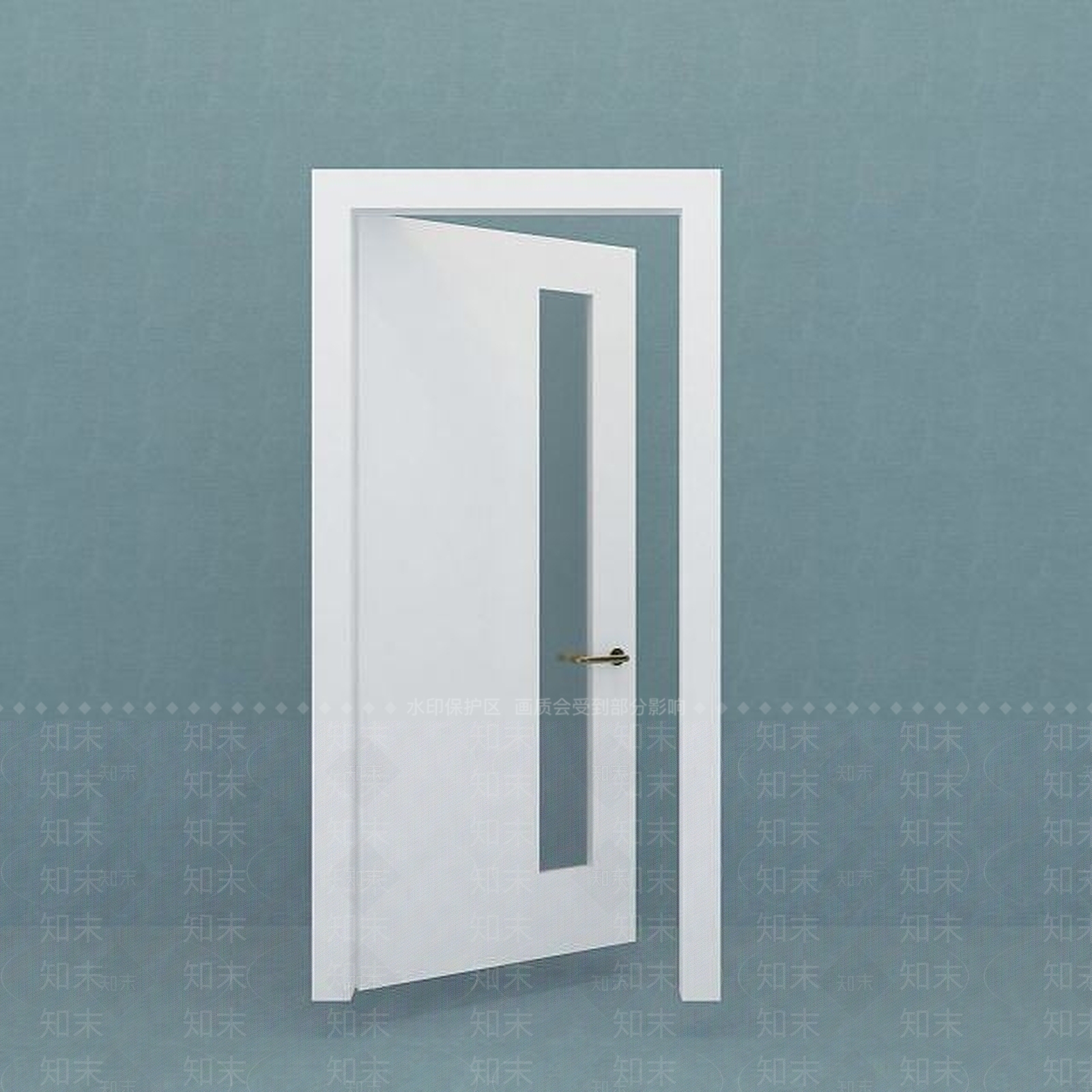 现代卫生间门3D模型下载【ID:1189082922】