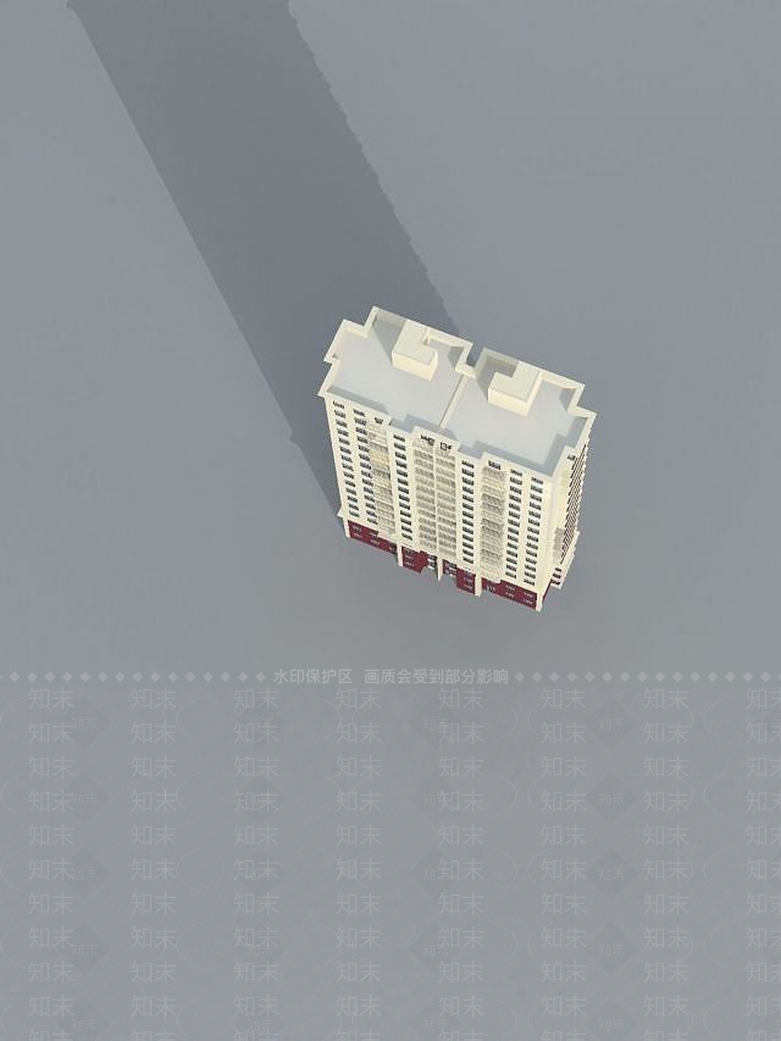 现代高层现代风格住宅3D模型下载【ID:1189083478】