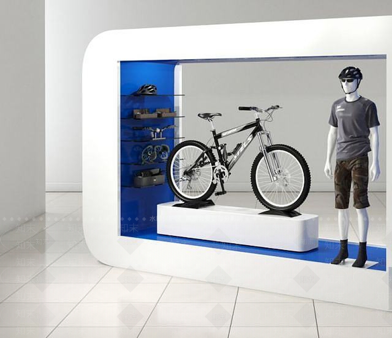 现代商场货架3D模型下载【ID:1189083655】