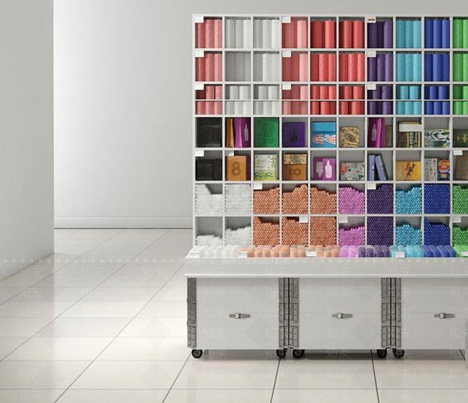 现代商场货架3D模型下载【ID:1189083774】