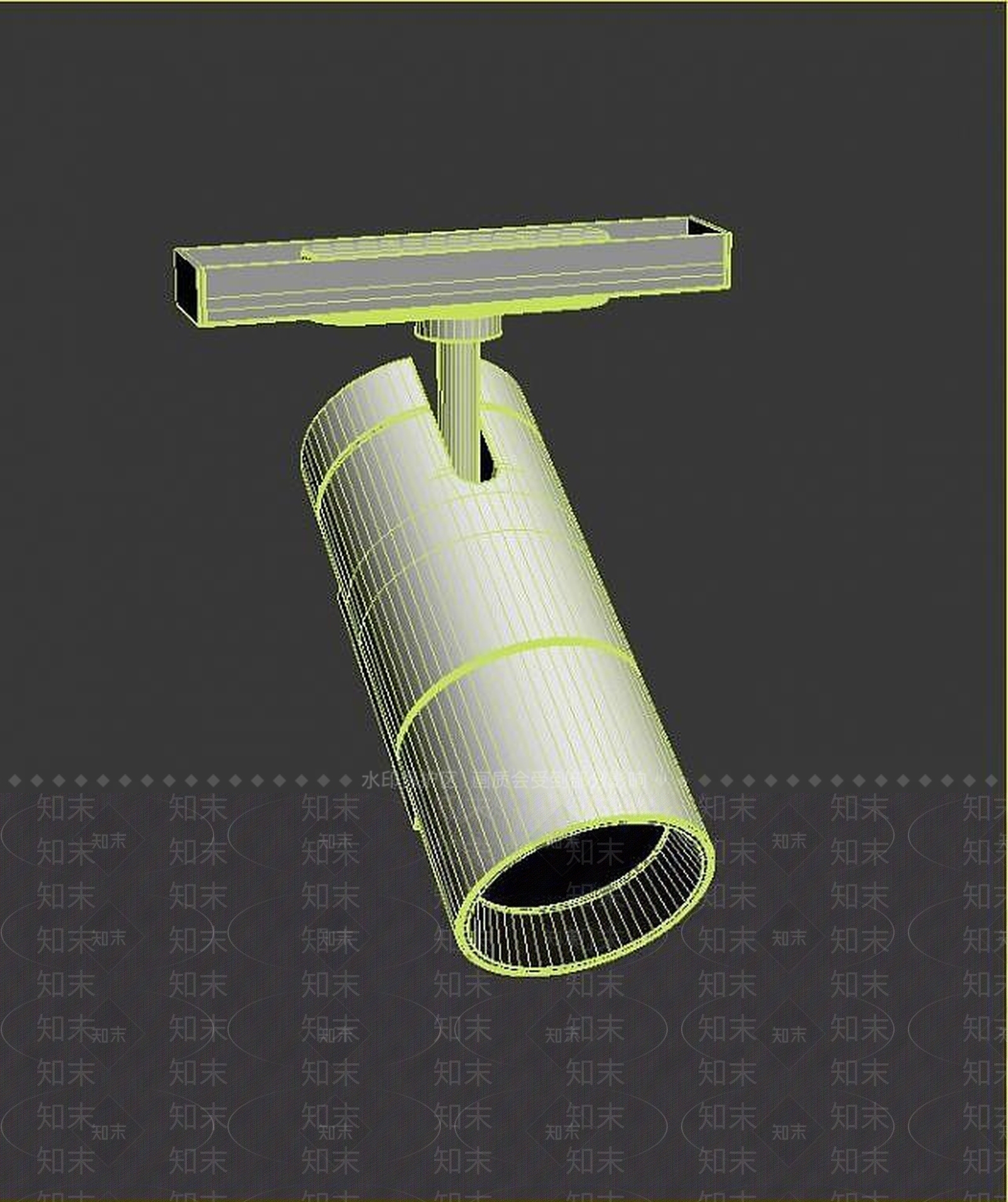 现代轨道射灯3D模型下载【ID:1189083996】