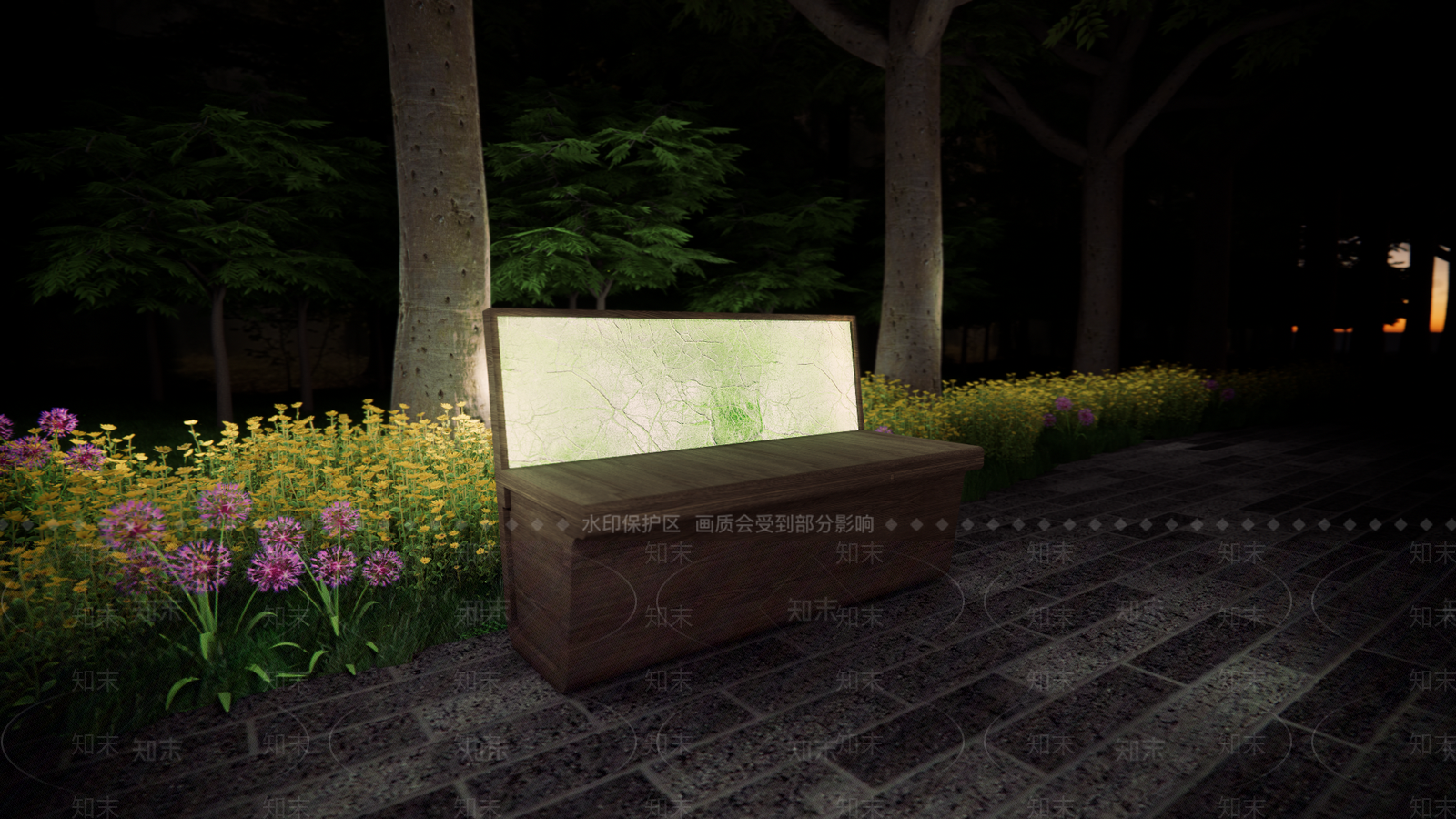 简约景观公园SU模型下载【ID:1189089263】