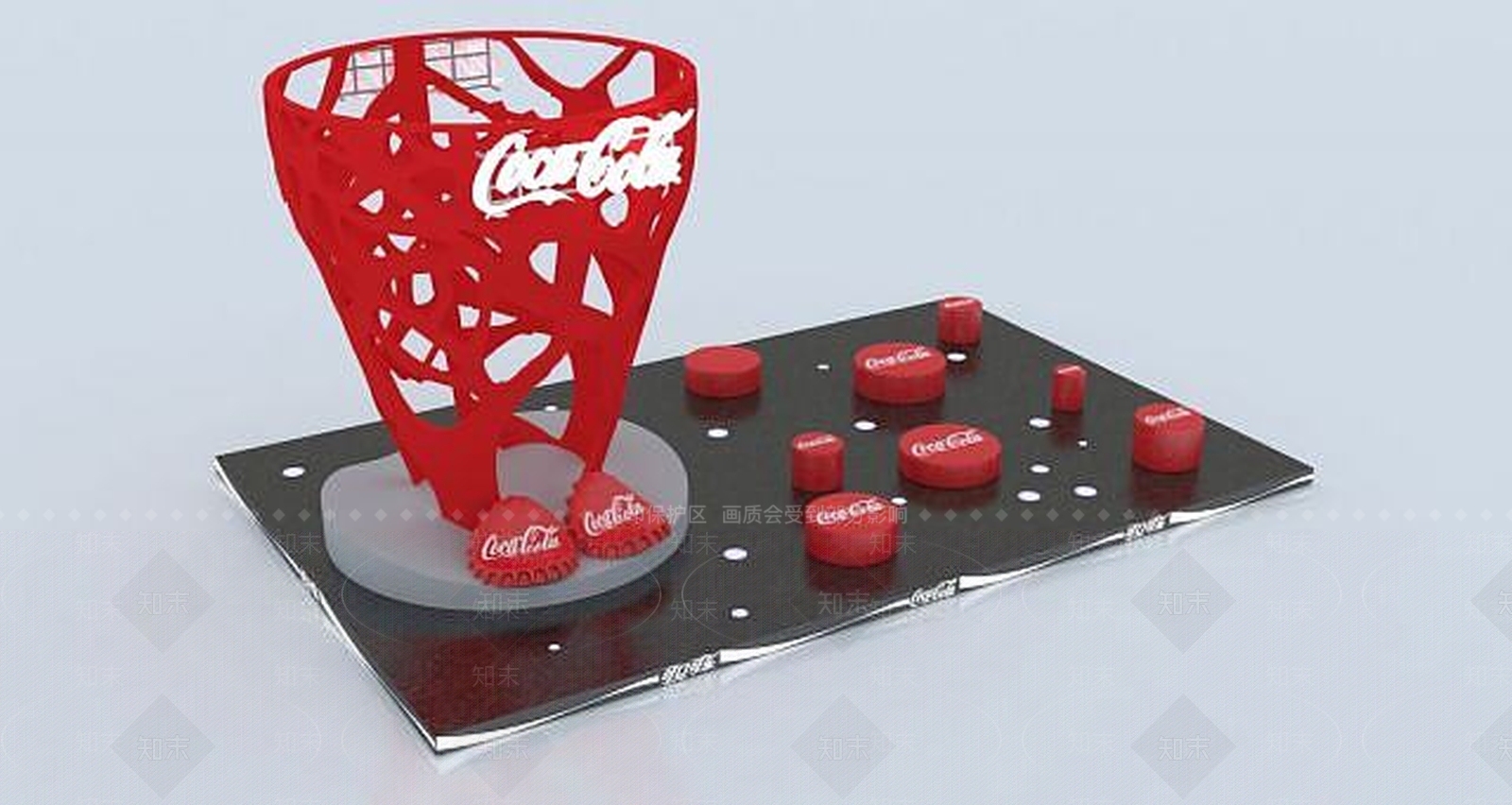 现代杯子形广场雕塑3D模型下载【ID:1189089887】