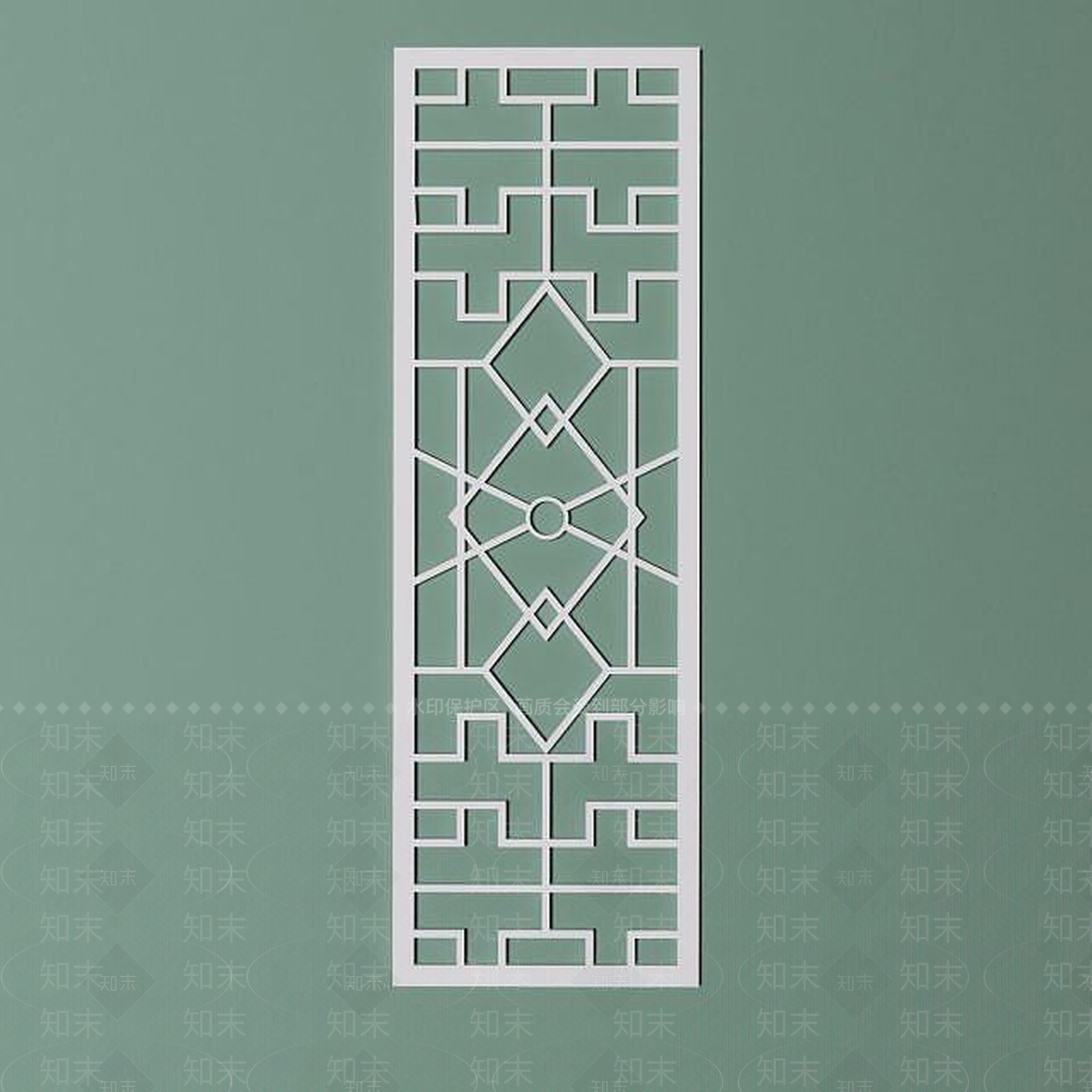 中式仿古屏风隔断3D模型下载【ID:1189090416】