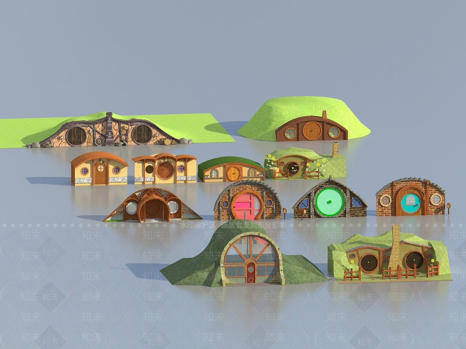 现代木屋3D模型下载【ID:1189092367】
