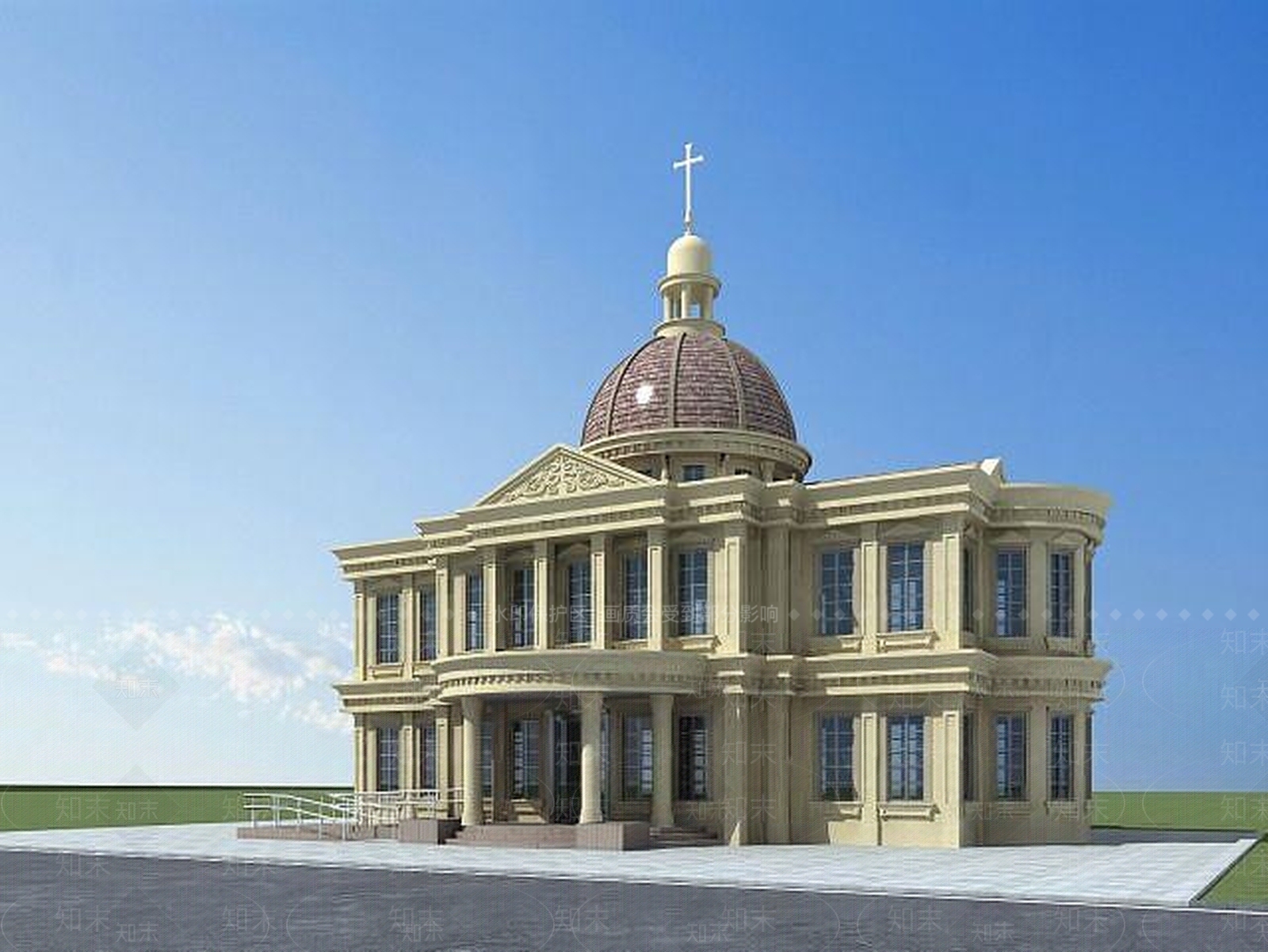 欧式古典欧式酒店3D模型下载【ID:1189095499】