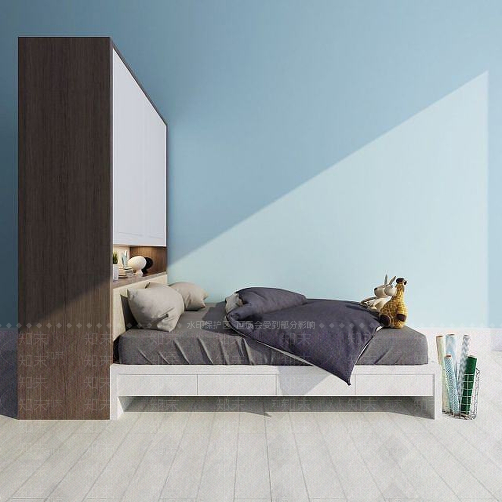 现代榻榻米3D模型下载【ID:1189096010】