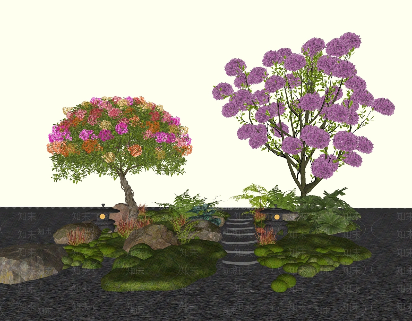 植物组合SU模型下载【ID:1189098604】