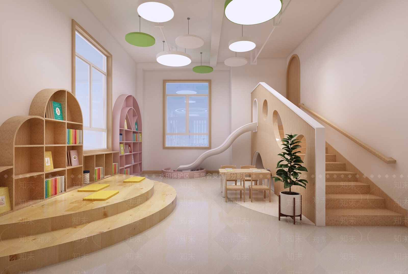 现代幼儿园3D模型下载【ID:1189099754】