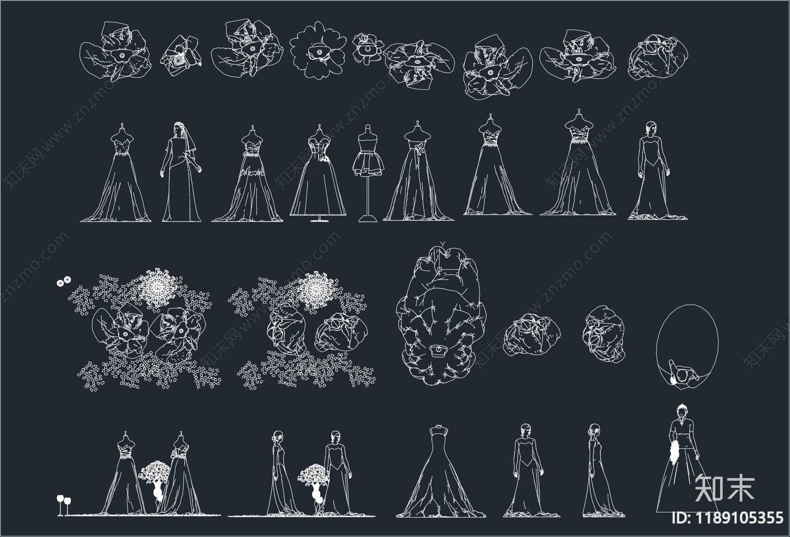 现代人物施工图下载【ID:1189105355】