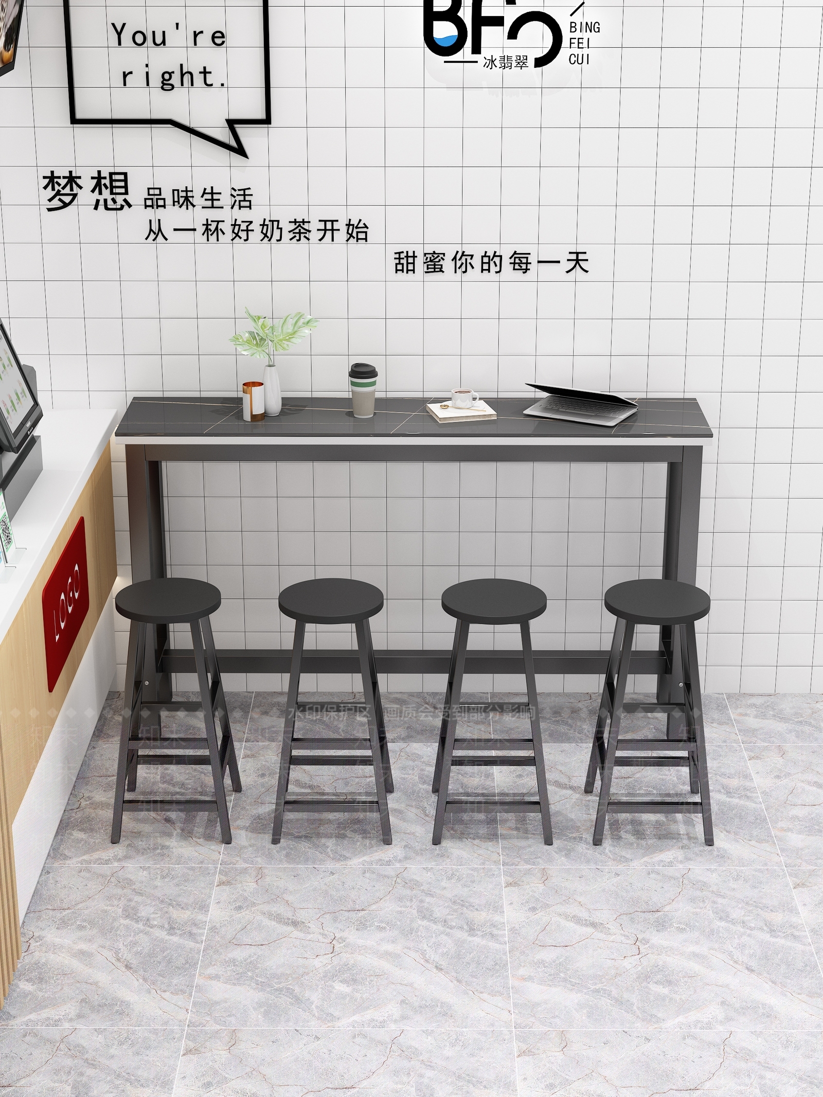 现代吧台SU模型下载【ID:1189105454】