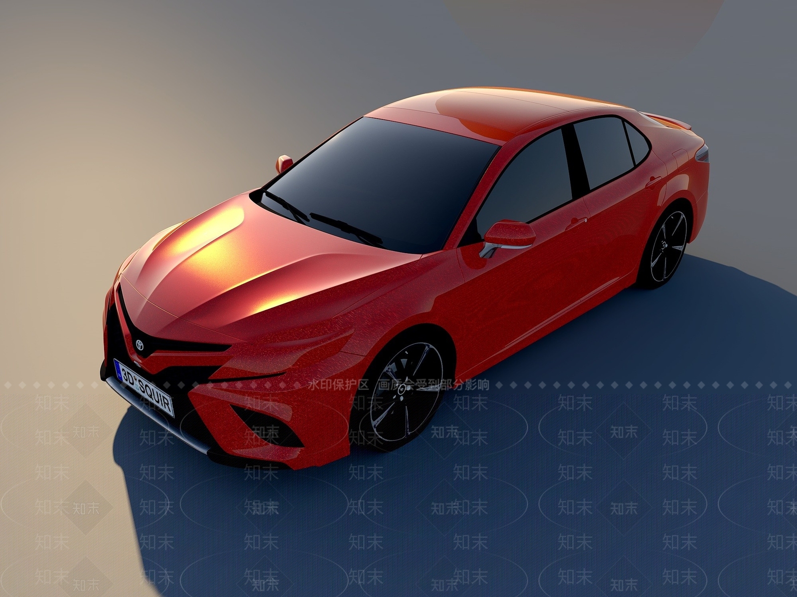 现代丰田凯美瑞3D模型下载【ID:1189114991】