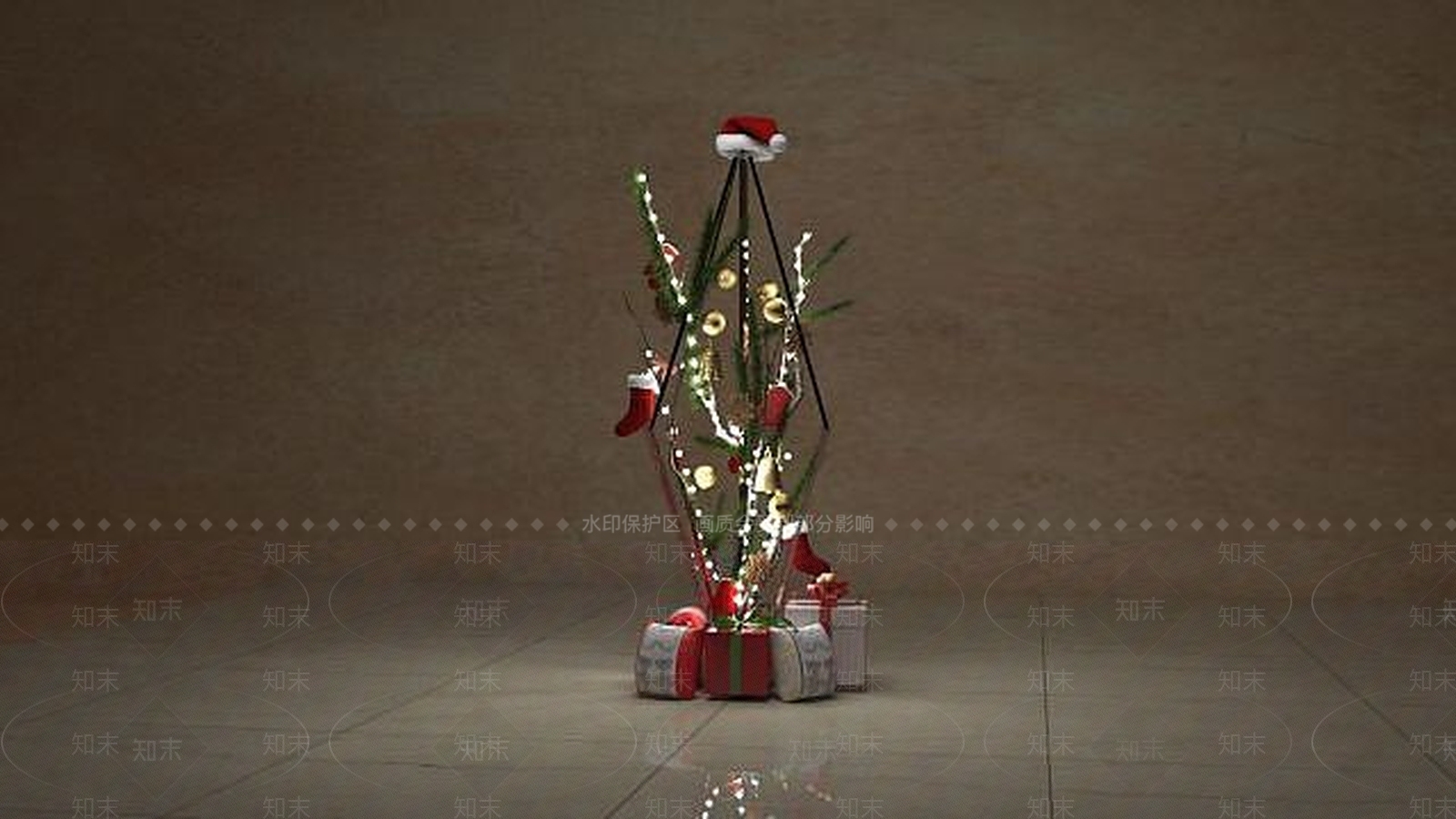 现代圣诞树3D模型下载【ID:1189117104】