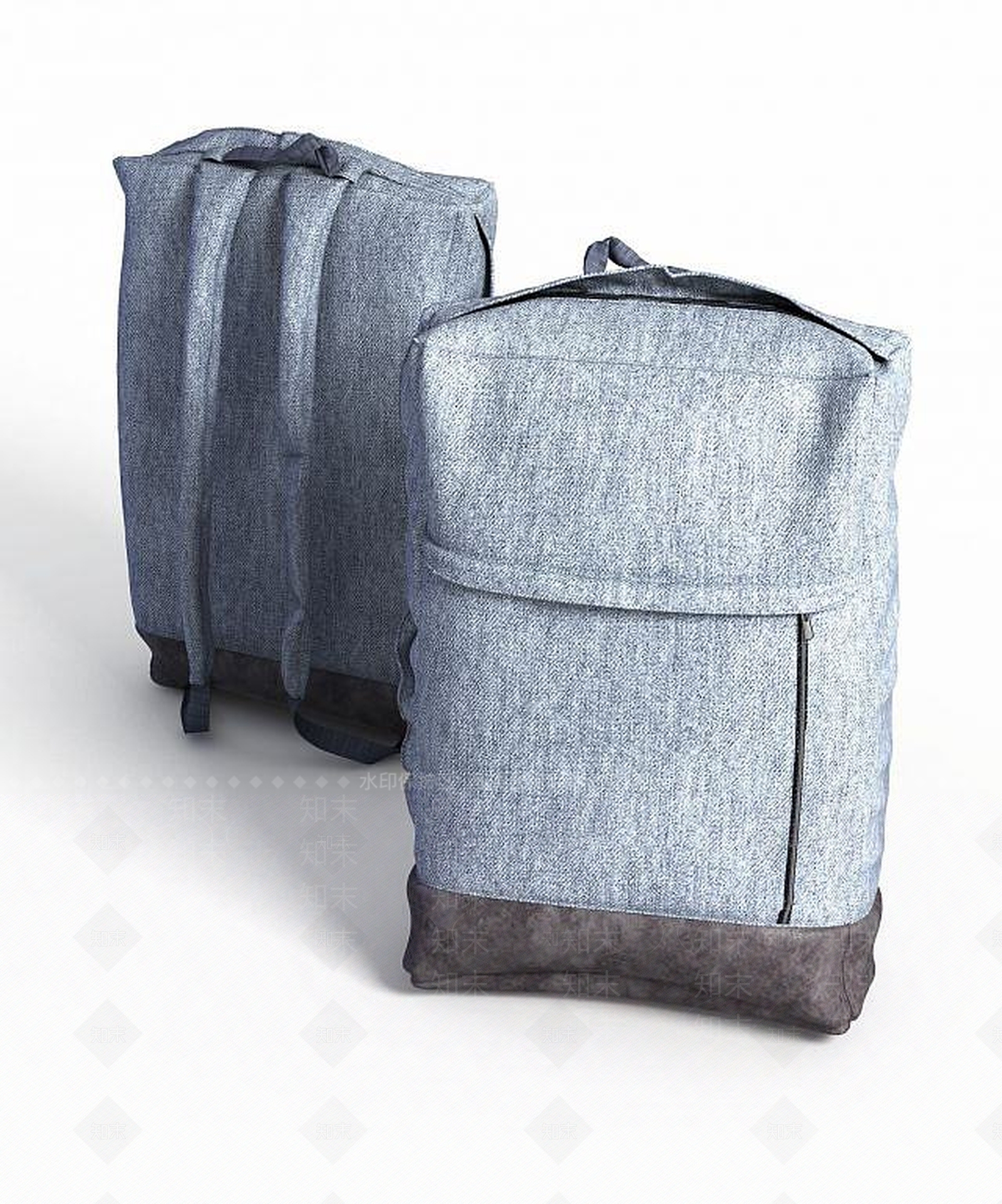 现代布艺背包3D模型下载【ID:1189118114】