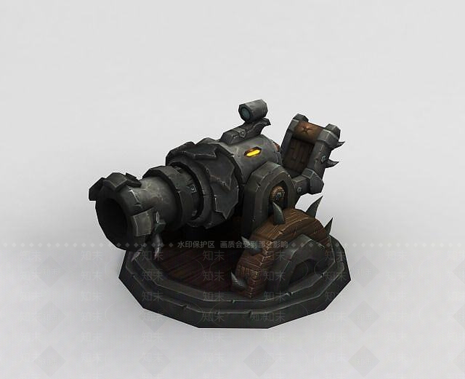 现代魔兽世界游戏大炮3D模型下载【ID:1189120058】