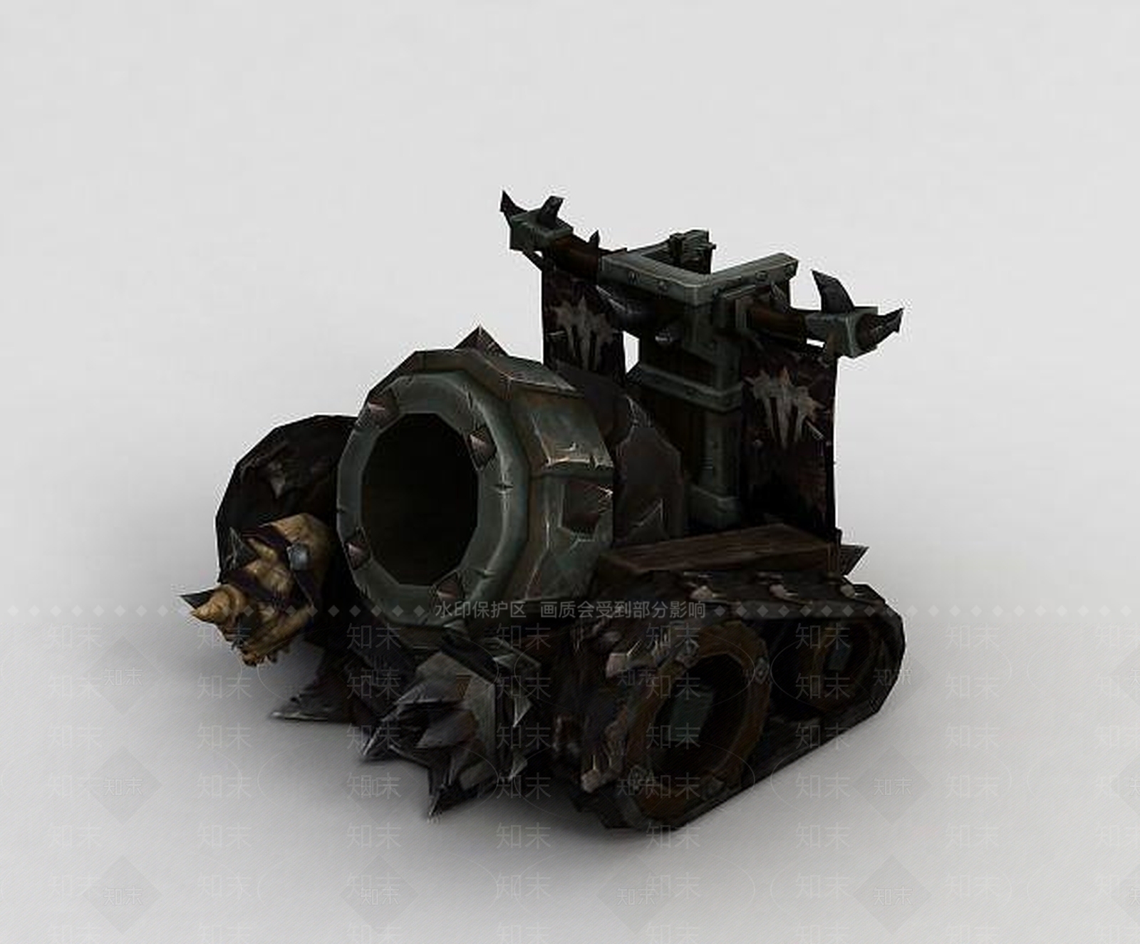 现代魔兽世界作战大炮3D模型下载【ID:1189120153】